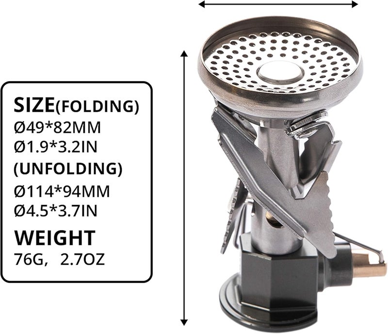 Fire-Maple Fire Maple Polaris Pressure Regulator Stove | Portable Camping Backpacking Stove | Lightweight Durable Camp Cooking Stuff | Wind Resistent Jet Burner | Perfect Boiling Performance in Cold Weather | - Image 2